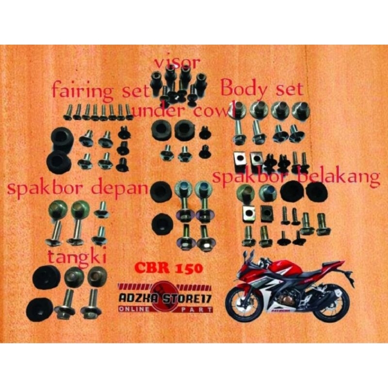 baut full body cbr 150/baut full set body honda cbr 150