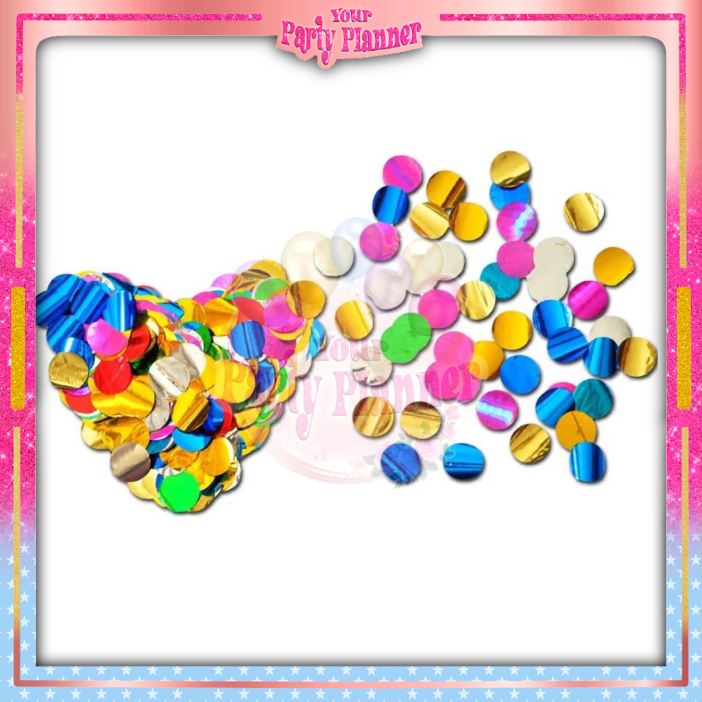 Sequin Bulat Warna Warni / Payet Dollar / Payet Sequin Confetti Premium