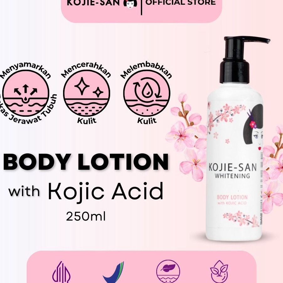 V44859 KOJIE SAN Whitening Body Lotion Kojic Acid 25ml  Body Lotion Glow Skin Goat Milk Kojie San