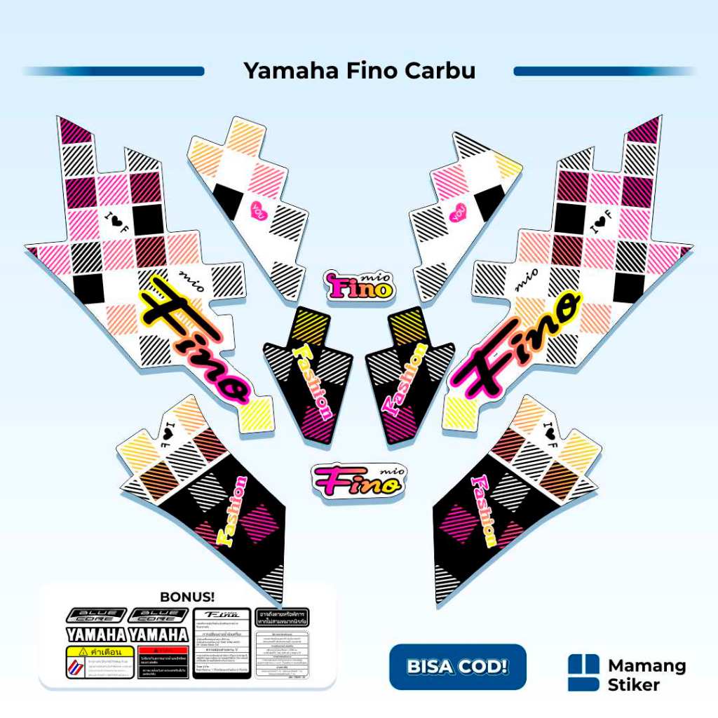 Striping Fino Karbu Classic Variasi (24) Thailand Vietnam 2012 2013 Full Body 125 Fino Lama