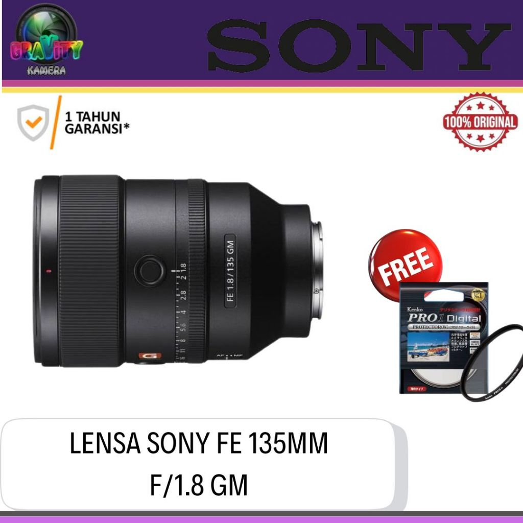 LENSA SONY FE 135MM F1.8 GM / SONY FE 135MM F1.8 GM