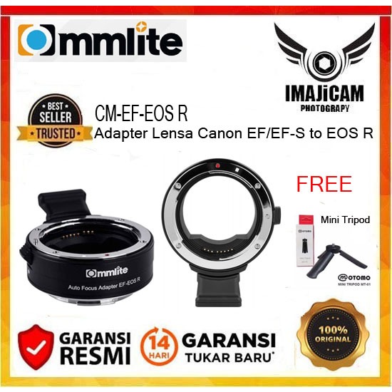 Commlite CM-EF-EOS R Adapter Lensa Canon EF/EF-S to EOS R