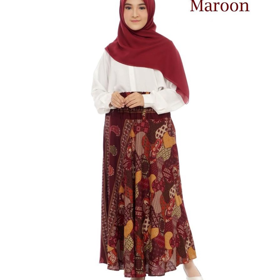 Terlaku BT  ROK PAYUNG MOTIF BATIK  ROK MAYUNG PANJANG BAHAN RAYON