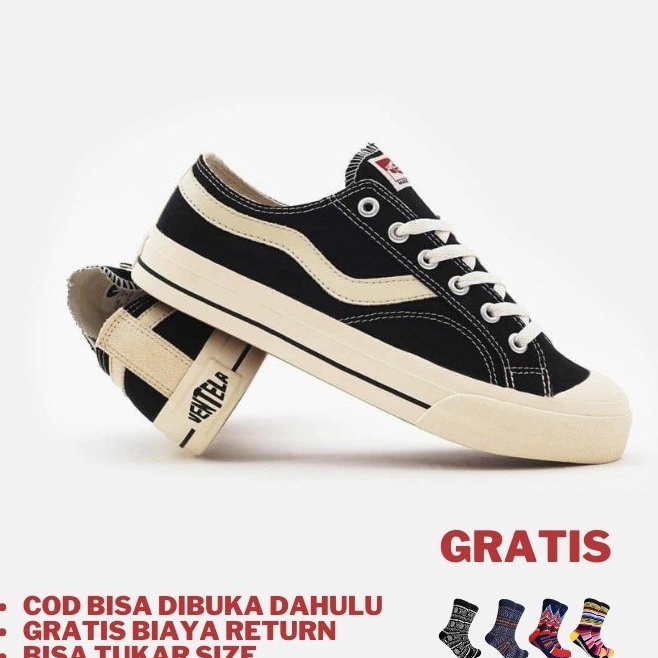 Pro Seller Bonus Kaos Kaki Skate Oldschool Sepatu Ventela Original 1 Sneakers Pria Vantela New Publi