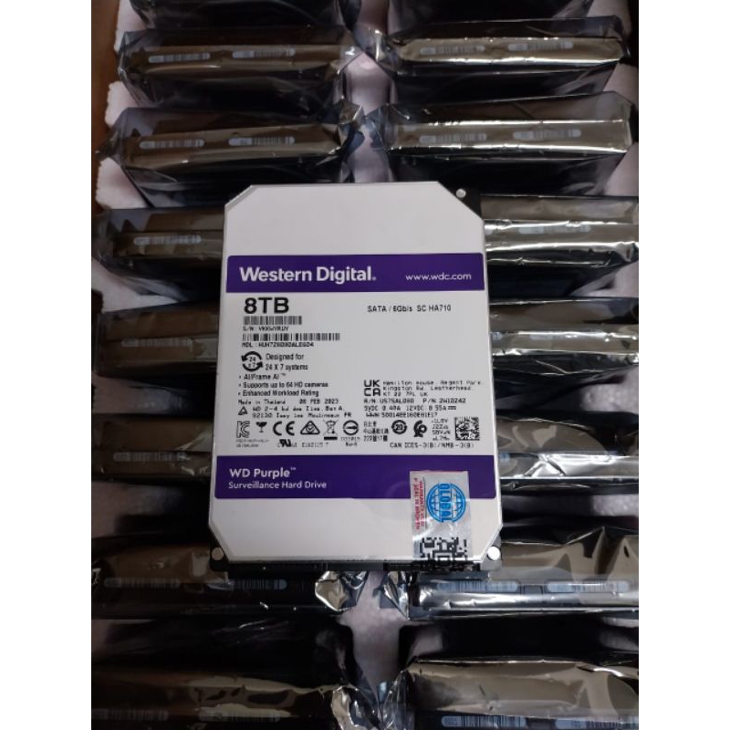 Hardisk CCTV 8TB WD Purple Surveillance For CCTV Promo 8TB WD Purple