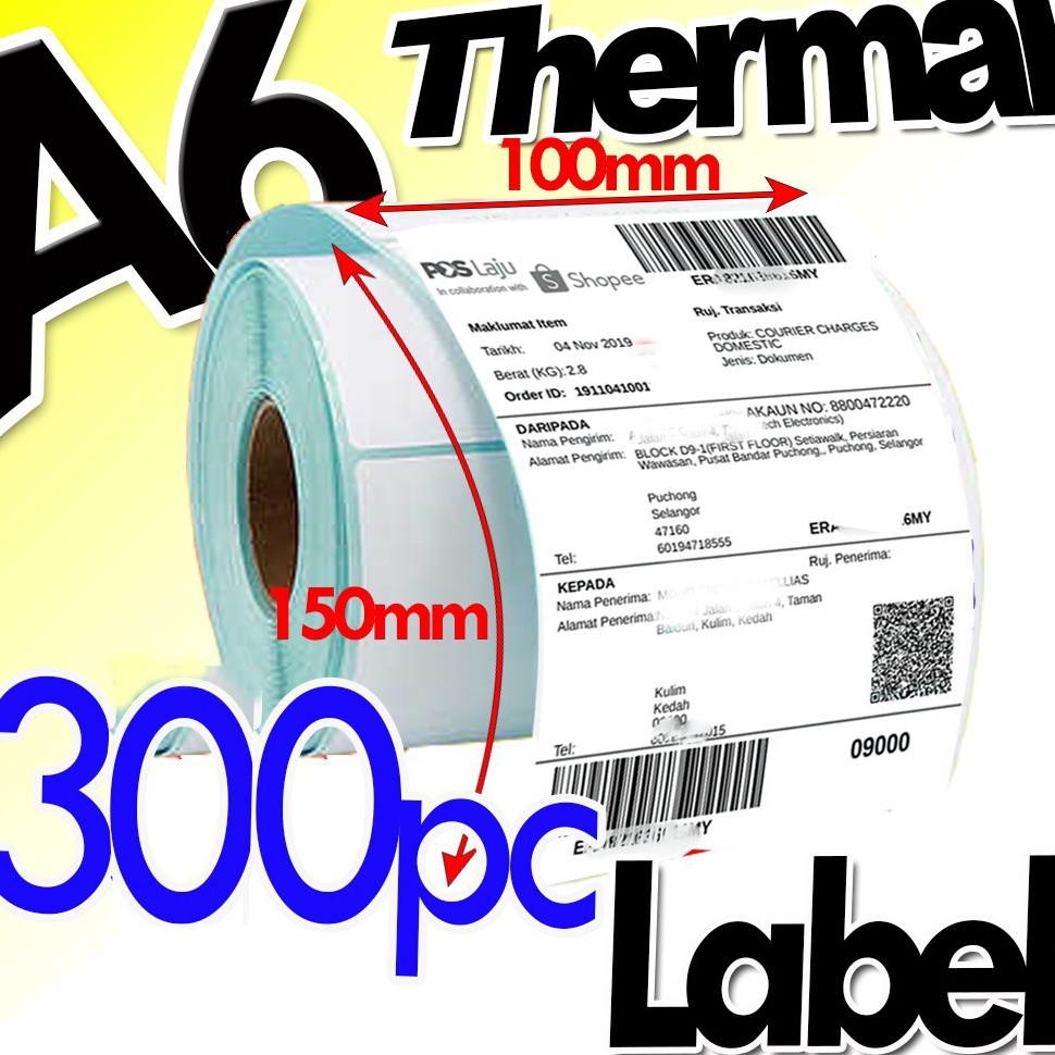 

FTN715 99 BRANDS FESTIVAL LABEL STICKER THERMAL BARCODE 1x15mm 1x15cm 3Pcs Core 1 MURAH A6 4 x 6