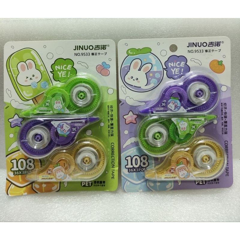 

Correction tape fancy set 3 9533