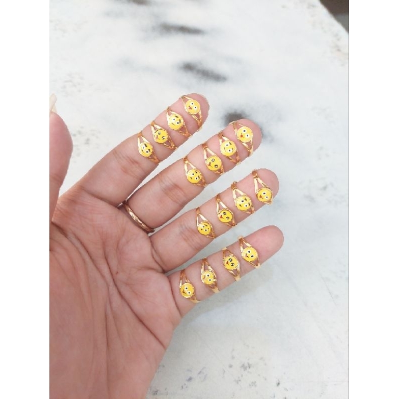 Cincin Emoji Series Anak-Anak size 7-8