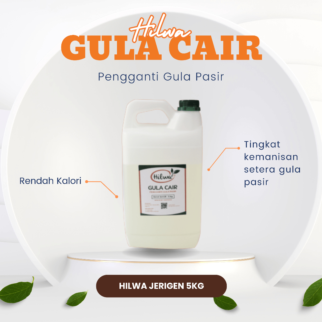 

Hilwa Gula Cair Fruktosa Alami Rendah Kalori 5 Kg Premium (Jerigen)