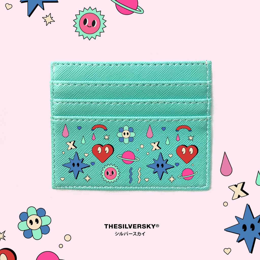 Thesilversky Mix Doodle Card Holder Dompet Kartu Premium