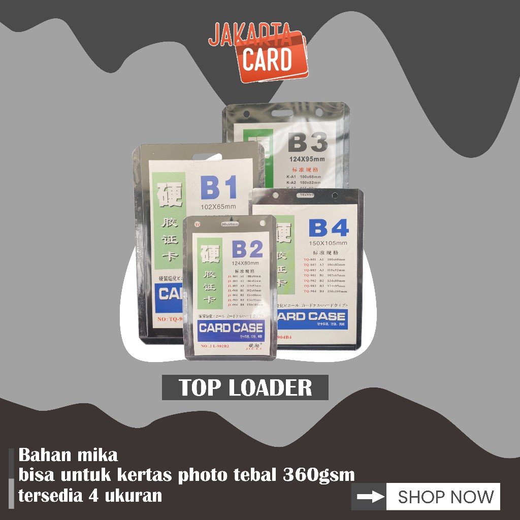 

Toploader Photocard top loader foto card nametage id card case B1 B2 B3 B4
