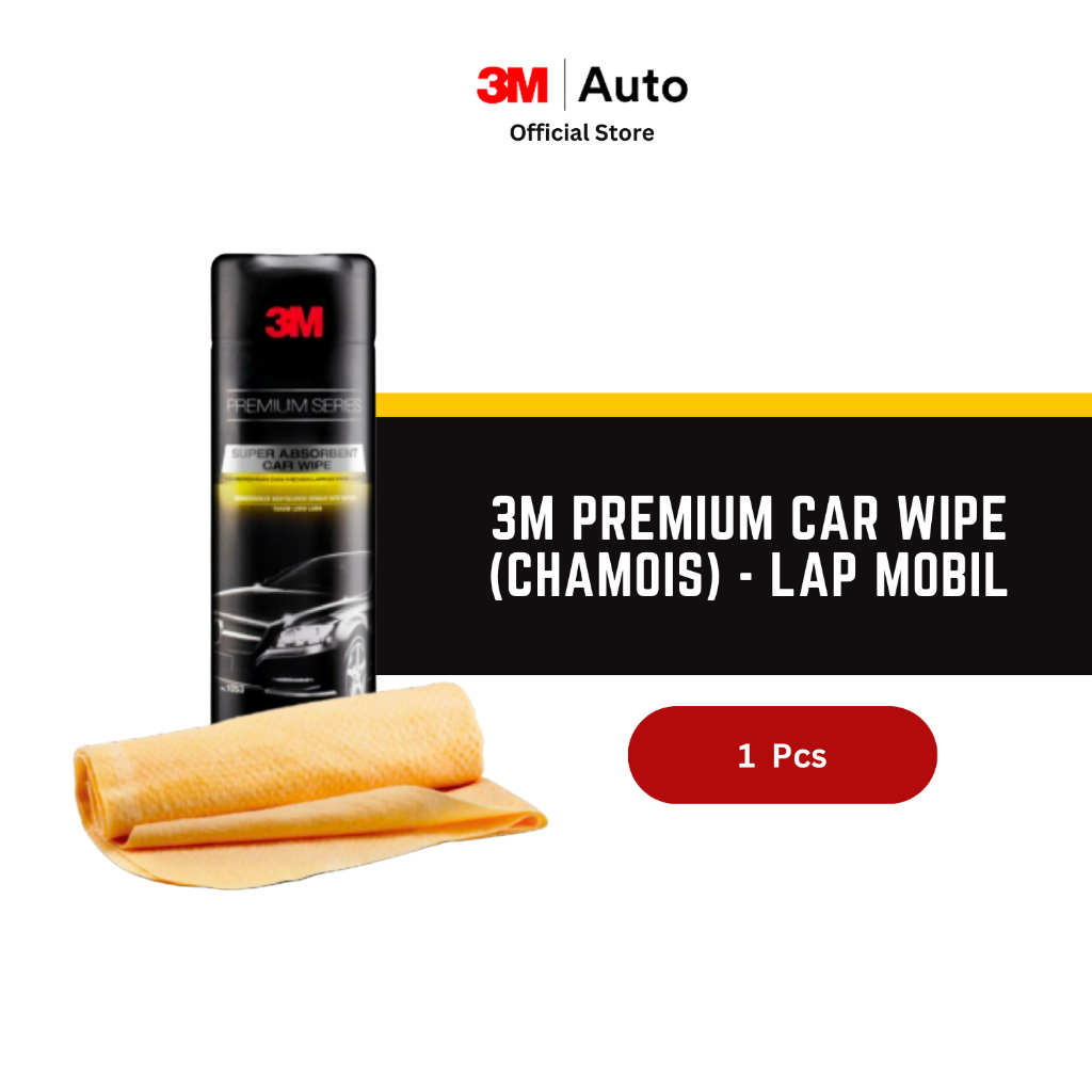 3M Premium Car Wipe Chamois - Lap Mobil Kanebo