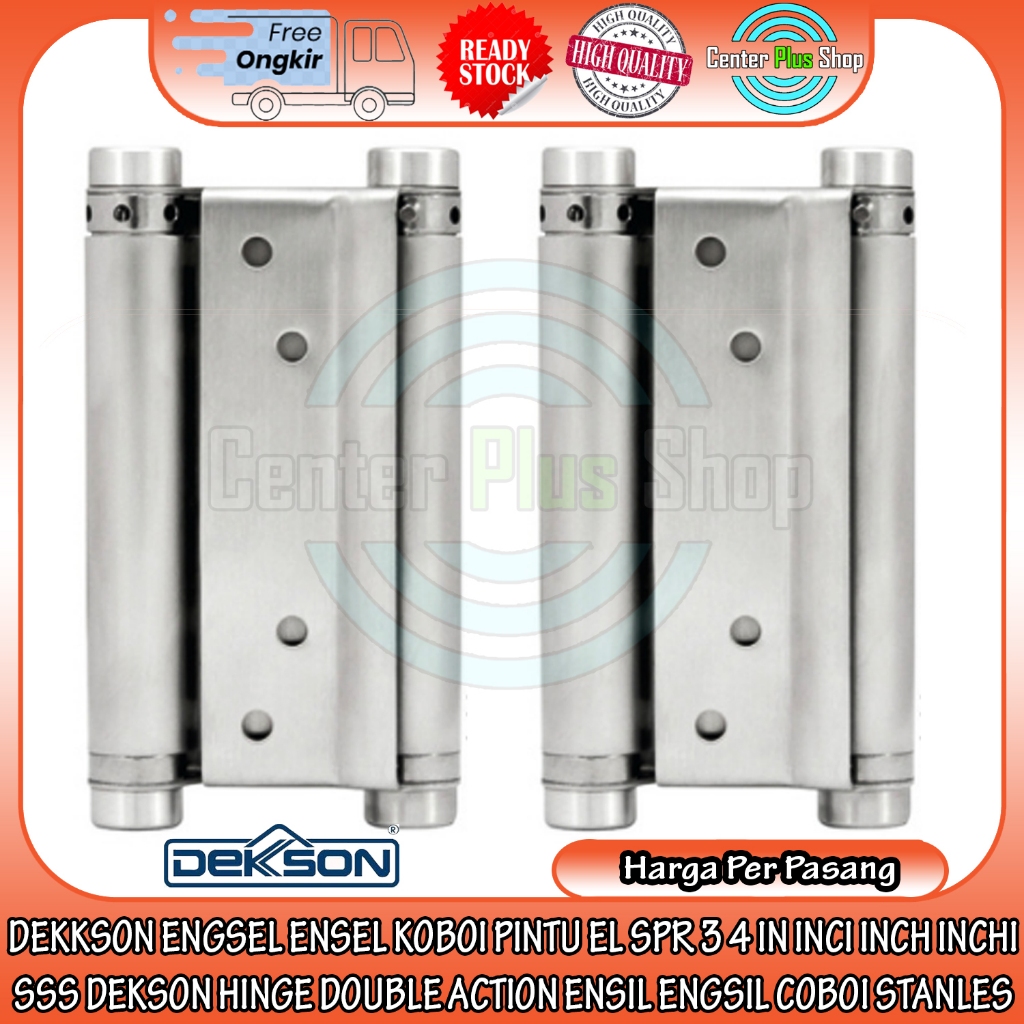 Dekkson Engsel Ensel Koboi Pintu El Spr 3 4 In Inci Inch Inchi Sss Dekson Hinge Double Action Ensil 