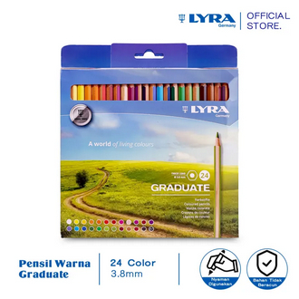 

LYRA Graduate Cardboard 3.8mm Pensil Warna Hangable box 24 pcs # 2871241