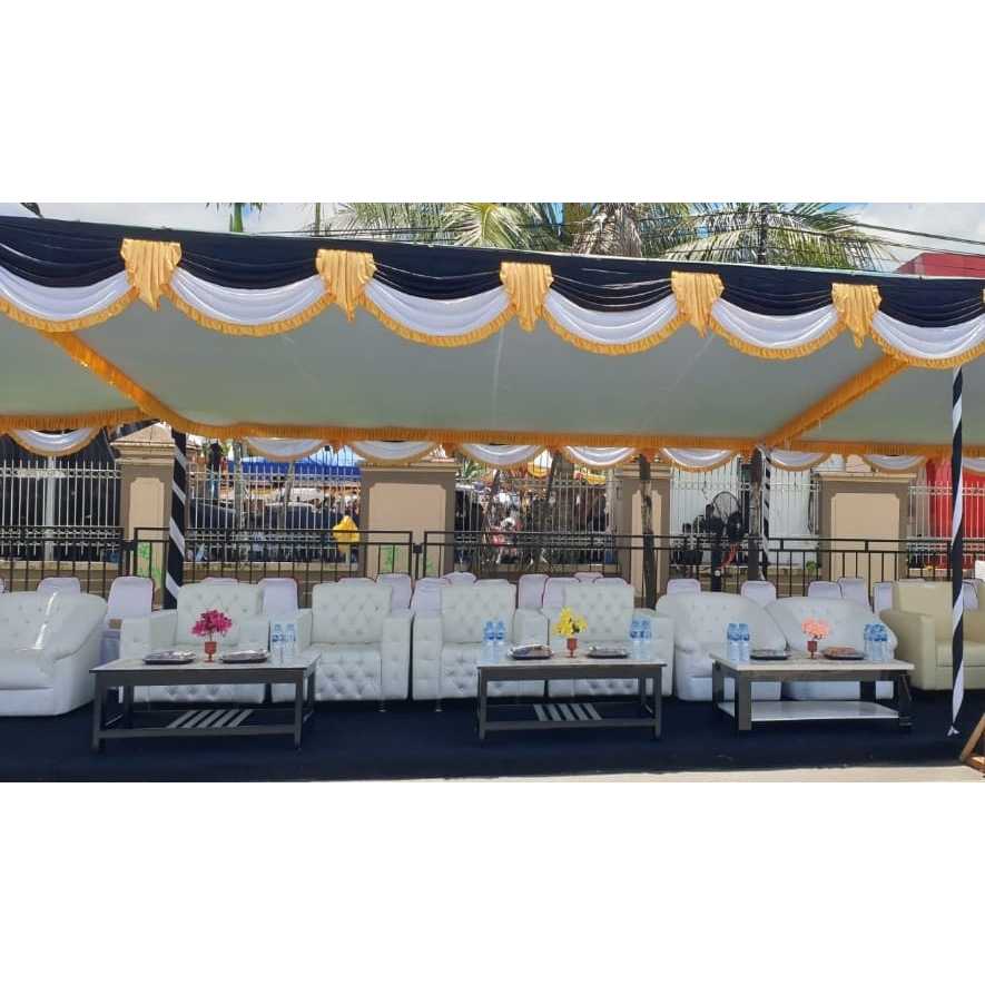 Plafon Datar atau Plafon Tenda Model Datar atau Plafon Dekorasi Tenda