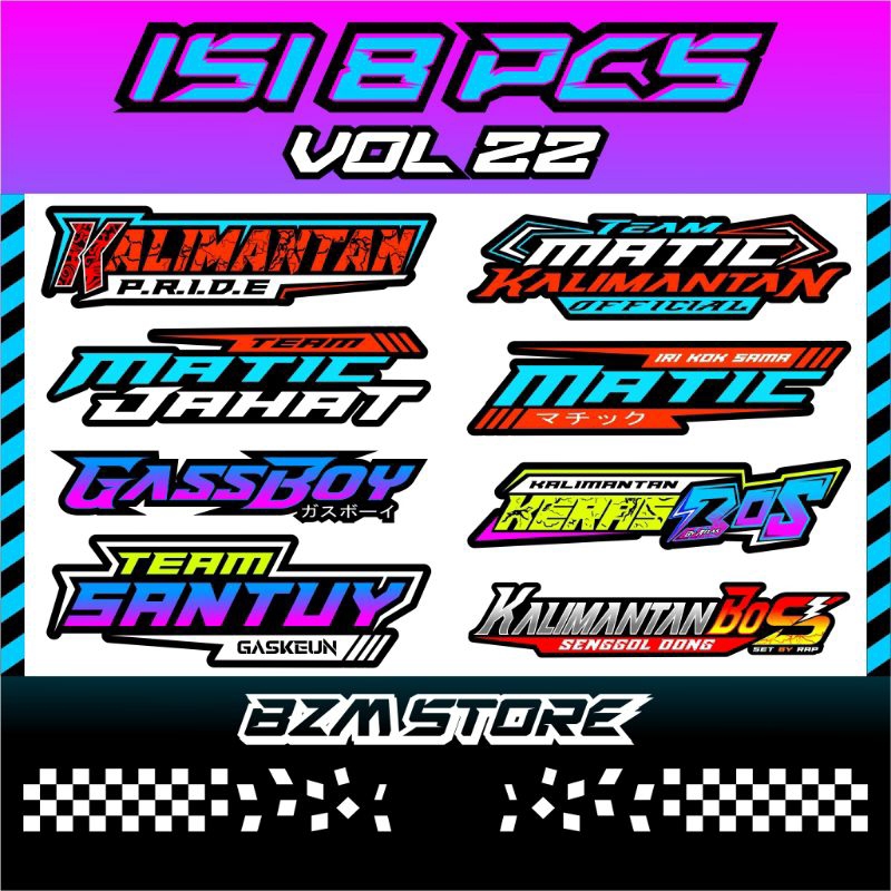 

Stiker Vol22 Isi 8pcs Original