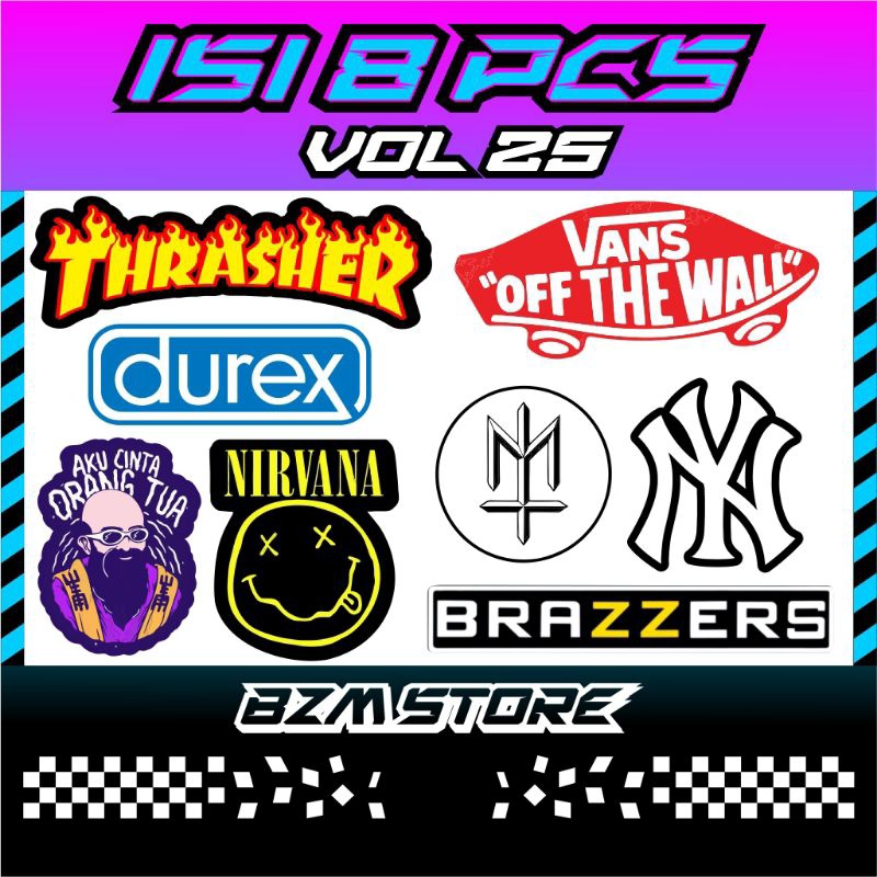 

Stiker Vol25 Isi 8pcs Original