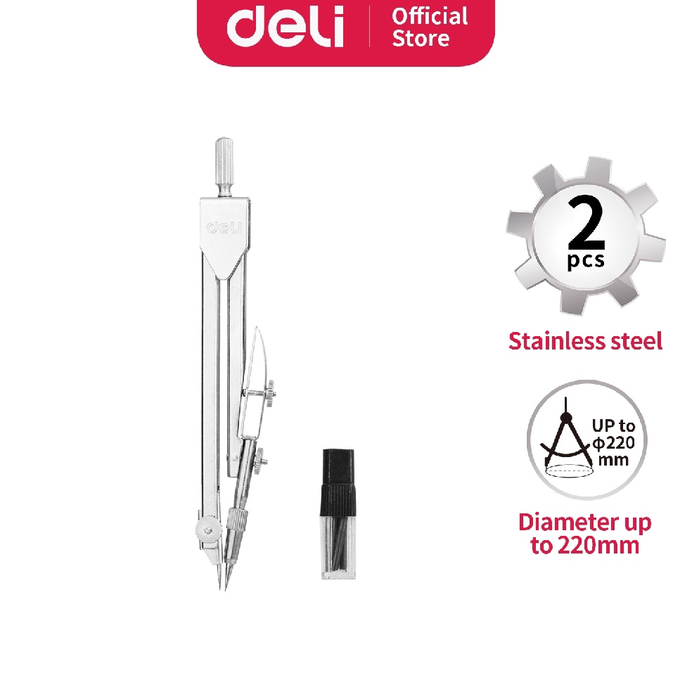 

GAV189 Terbaru 33 Deli JangkaMetal Set Dengan Pencilleads Silver E861