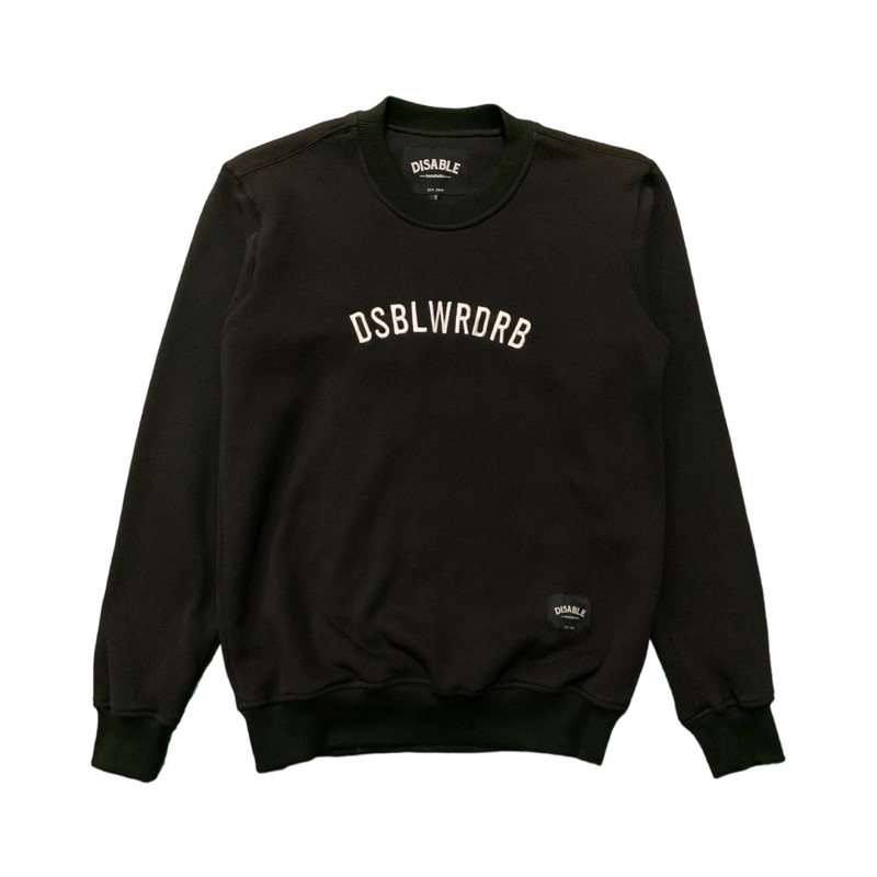 DISABLE Sweater | Crewneck Black - SWD 81