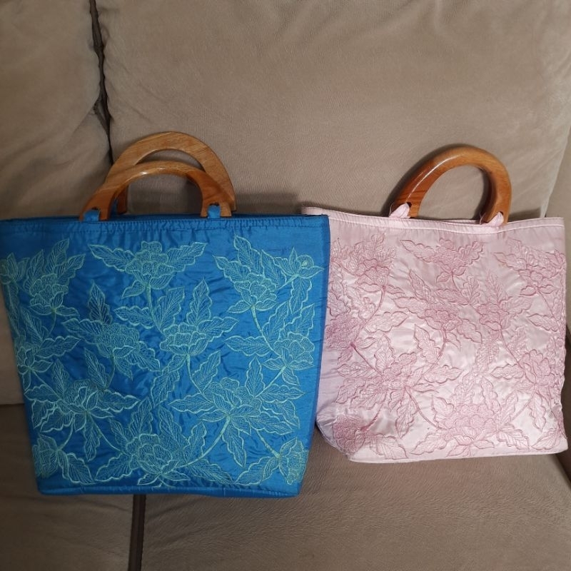 Tas jinjing bordir kain preloved