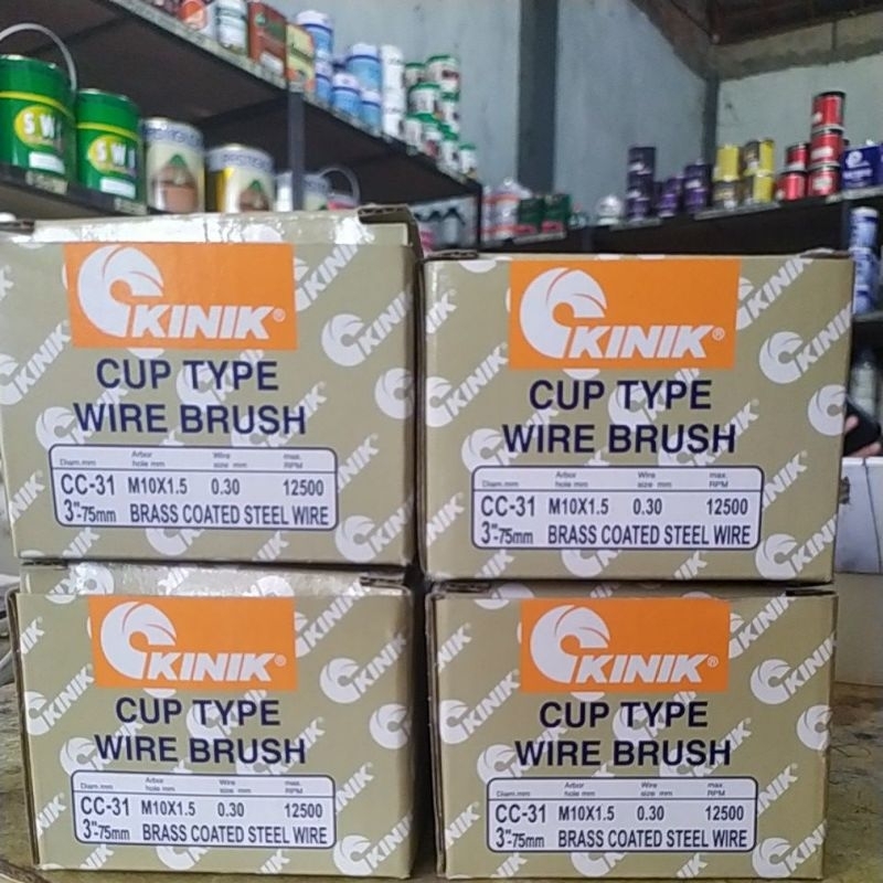 Sikat Mangkok  KINIK 3 Inch CC31 [Cup Brush Steel Wire Kinik CC 31]
