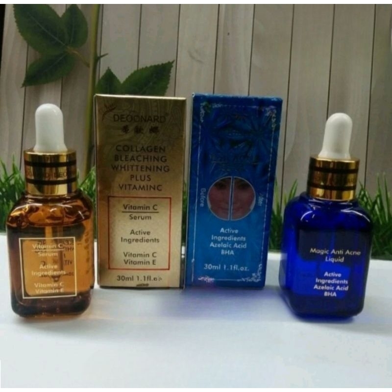 Serum Deoonard Collagen Gold / Anti Acne Biru