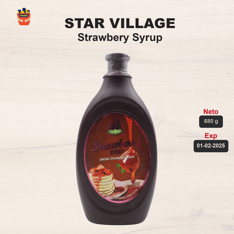 

Star Village Strawberry Syrup 680 g - Sirup Strawberi Minuman Manis
