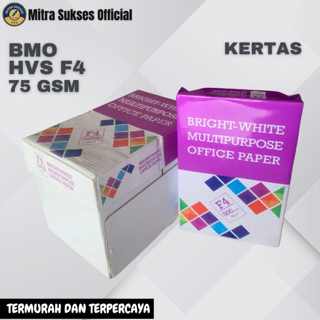 

KERTAS HVS F4 BMO 75 GR [1 KARTON]