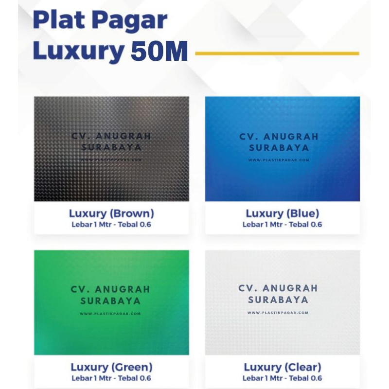 FiberPlat Tutup Pagar LUXURY GLASS