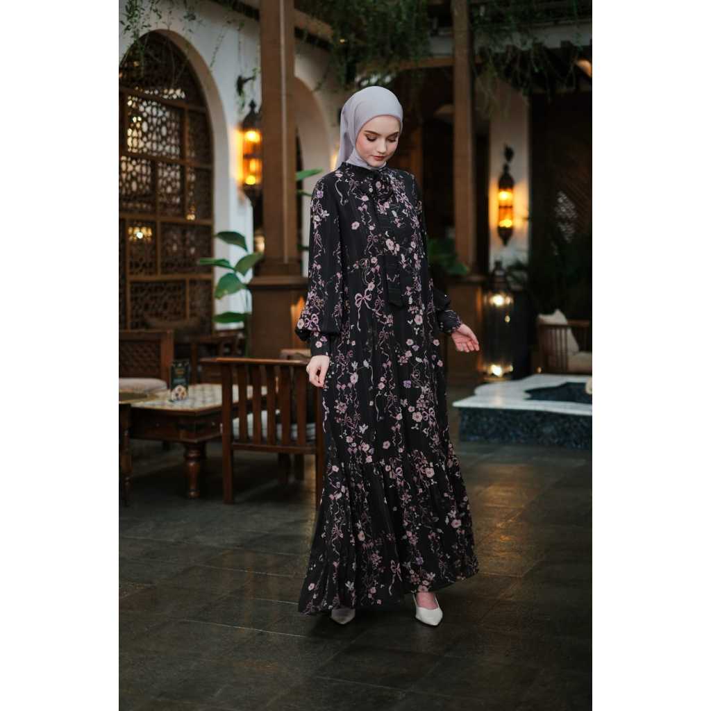 Adeola Scarf - Khareem Dress - Dress Motif - Black