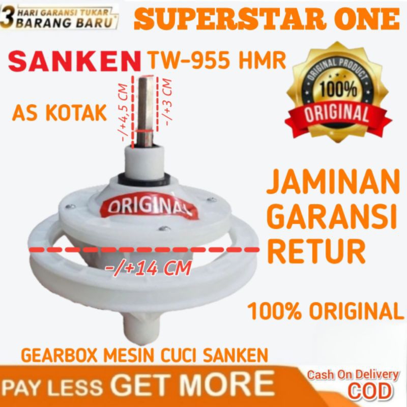 Gearbox Mesin Cuci Sanken As Kotak TW-955 HMR/TW 882 NP