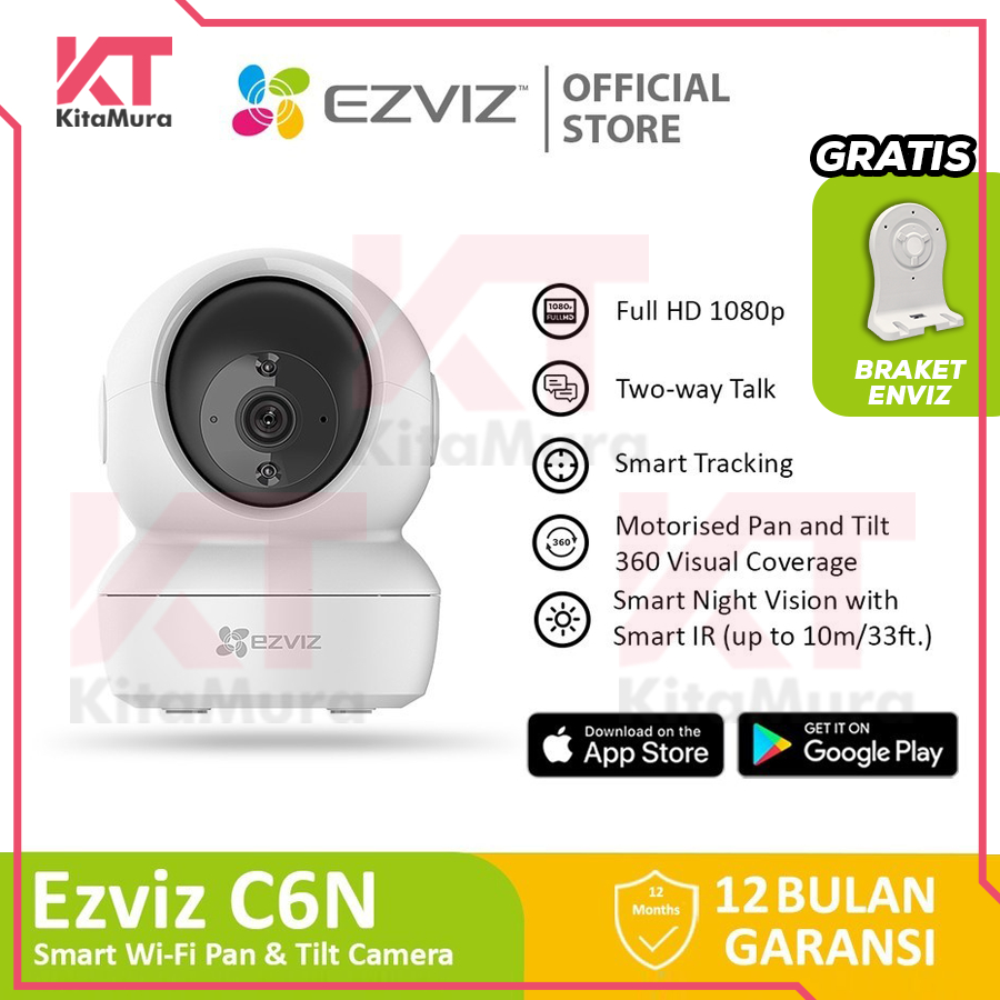 KAMERA CCTV WIFI EZVIZ 2MP GARNSI CCTV WIFI EZVIZ INDOOR