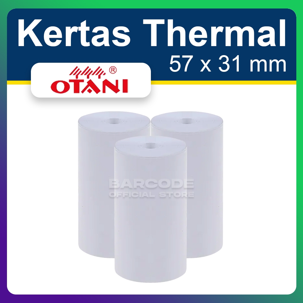 

Otani 58x31 / 58x30 Kertas Struk Termal / Thermal Paper ( Coreless )