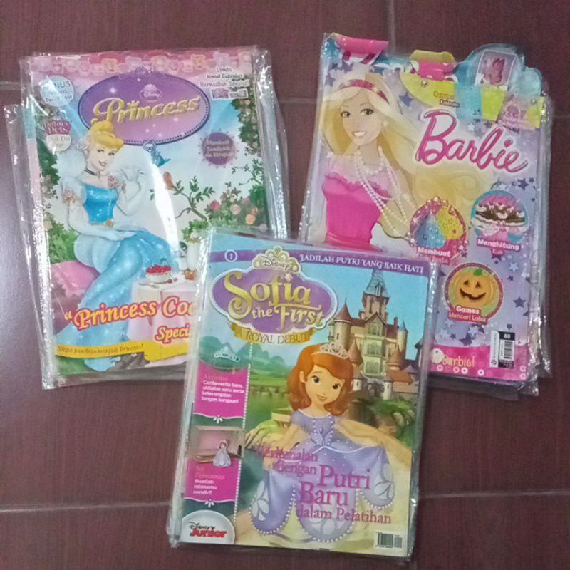 MAJALAH ANAK BARBIE SOFIA PRINCESS DISNEY