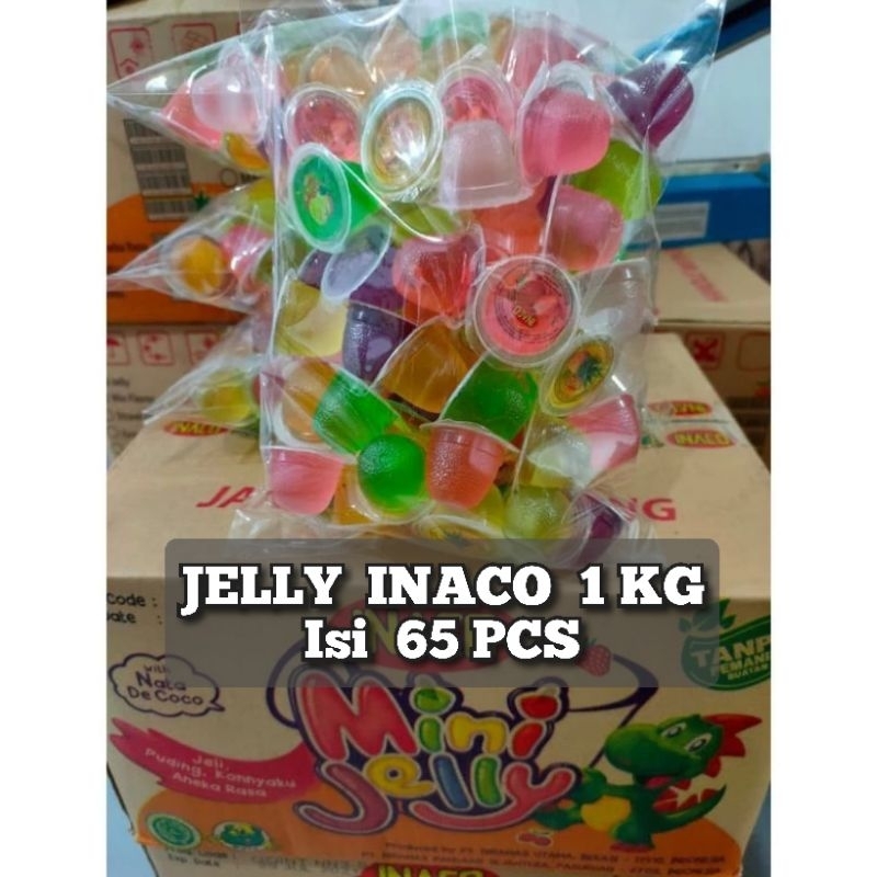 

JELLY INACO KEMASAN 1 KG (ISI 65 PCS) RASA MIX/JELLY INACO/JELLY INACO 1 KG