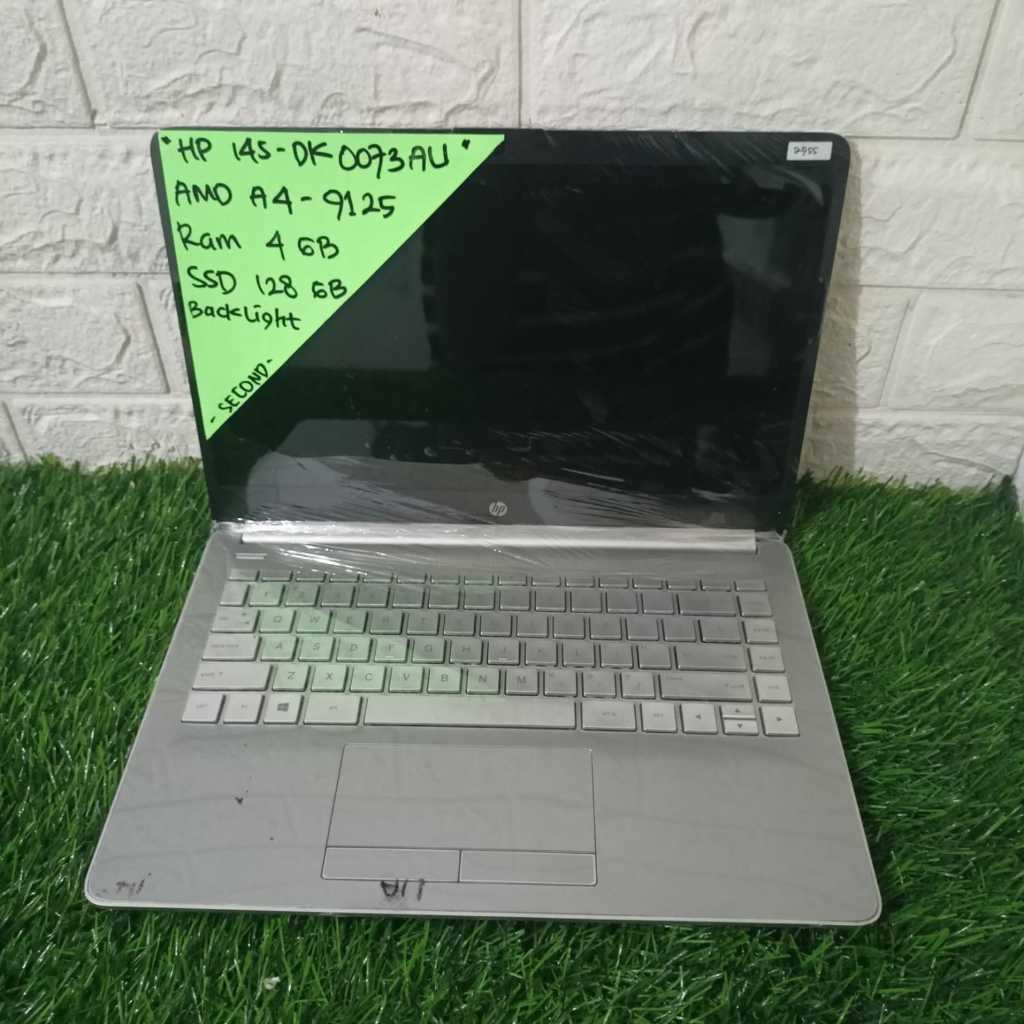 LAPTOP MURAH HP 14S-DK0073AU AMD A4-9125 RAM 4GB SSD 128GB 14INCH