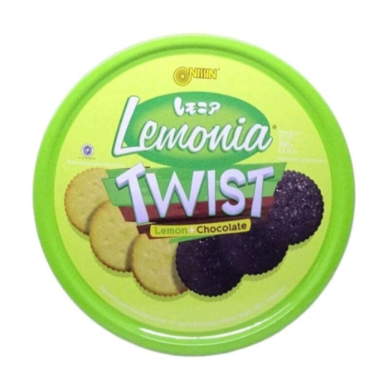 

Nissin Lemonia Twist Lemon & Coklat Biskuit 360gr kaleng