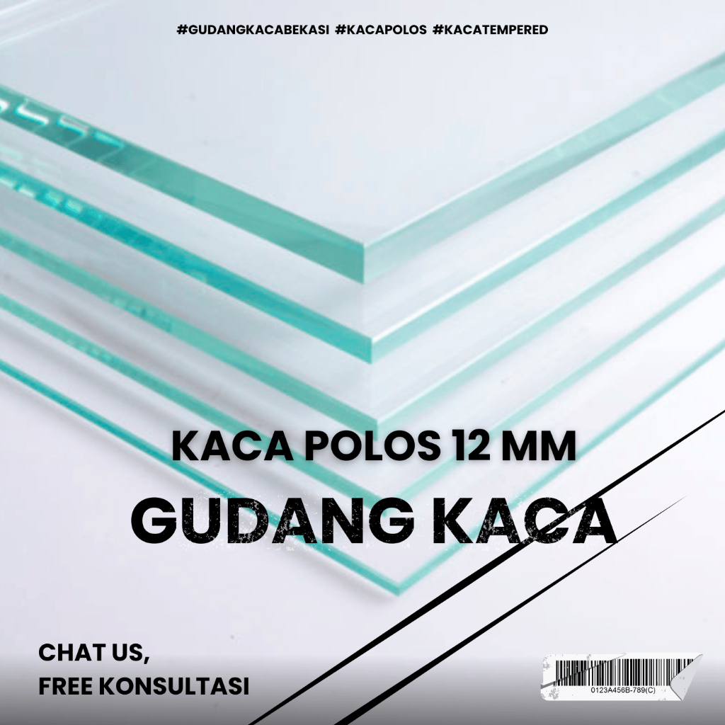Kaca Polos 12mm
