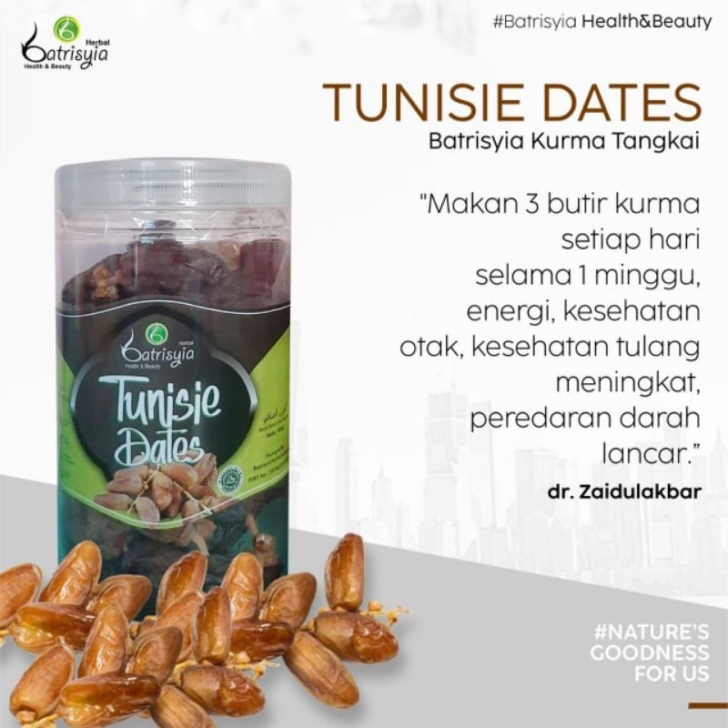 

Batrisyi Kurma Tunisia Tangkai Tunisie Dates Premium 500gr