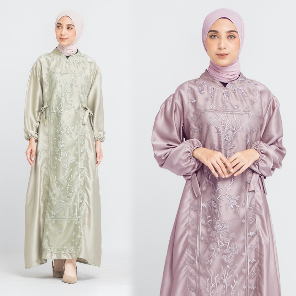 ART H42P BATIK COUPLE TERMURAH  Gamis Dress Lebaran Afsheen Humaira Kondangan Baju Pesta Brukat Tull