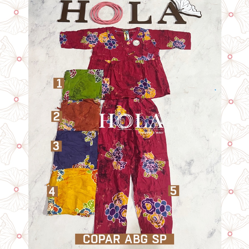 ART A46Q HOLAFASH  BATIK CAP PREMIUM SETELAN CP ABG COPAR