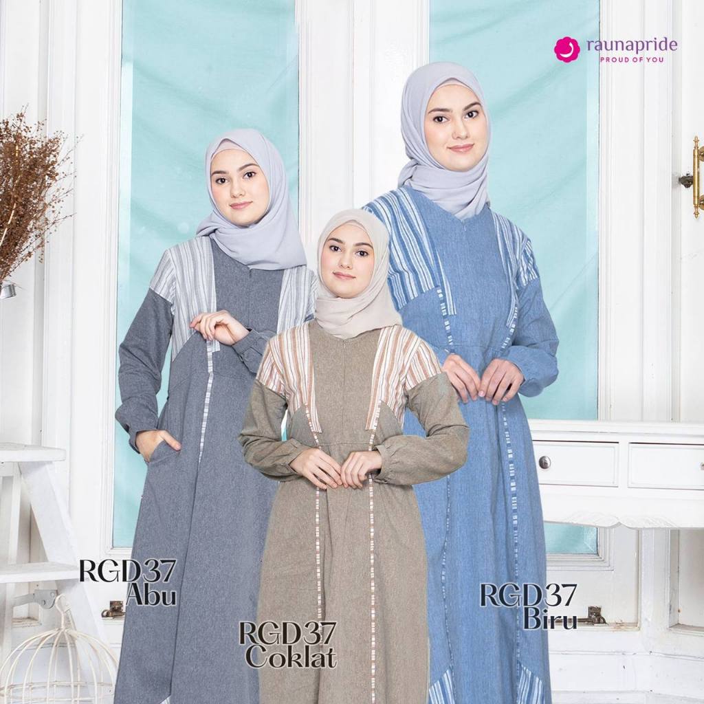 ❤pusatgamis_jatim❤ GAMIS WANITA DEWASA RGD 37 NEW COLOR BY RAUNA PRIDE