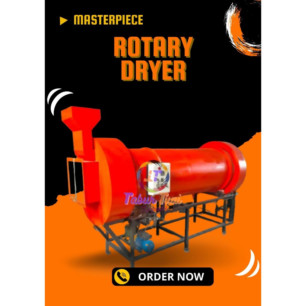 Rotary Dryer / Pengering Rotary / Pengering Padi/Jagung/singkong Dll.