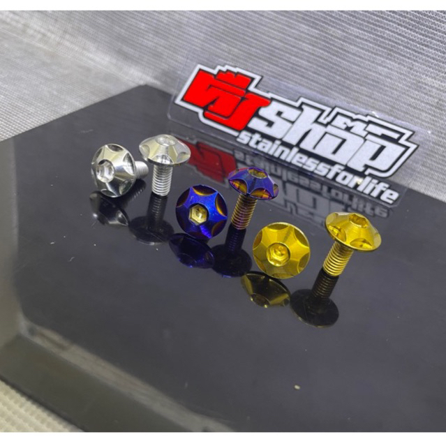 1pcs baut disk piringan cakram stainles satuan baut probolt disk cakram rxk fizr GL cb herex wave un