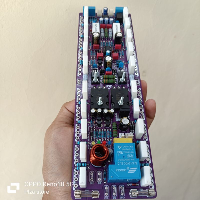 Kit driver power amplifier SOCL 506 TEF 2U 10set tr final lengkap speaker protector+input balance+Li