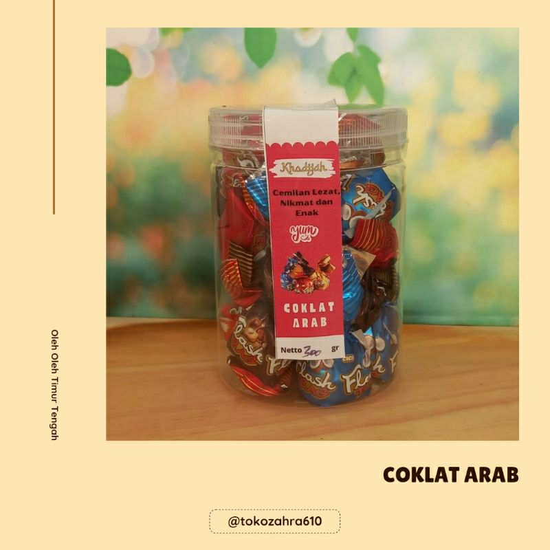 

Coklat arab oleh oleh haji dan umroh 300 gram