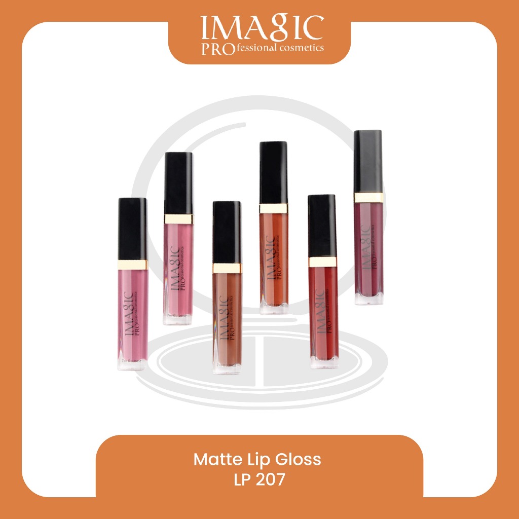 RK 10 (READY STOCK) IMAGIC Matte Lip Gloss Lipstik LP 207 LP207B