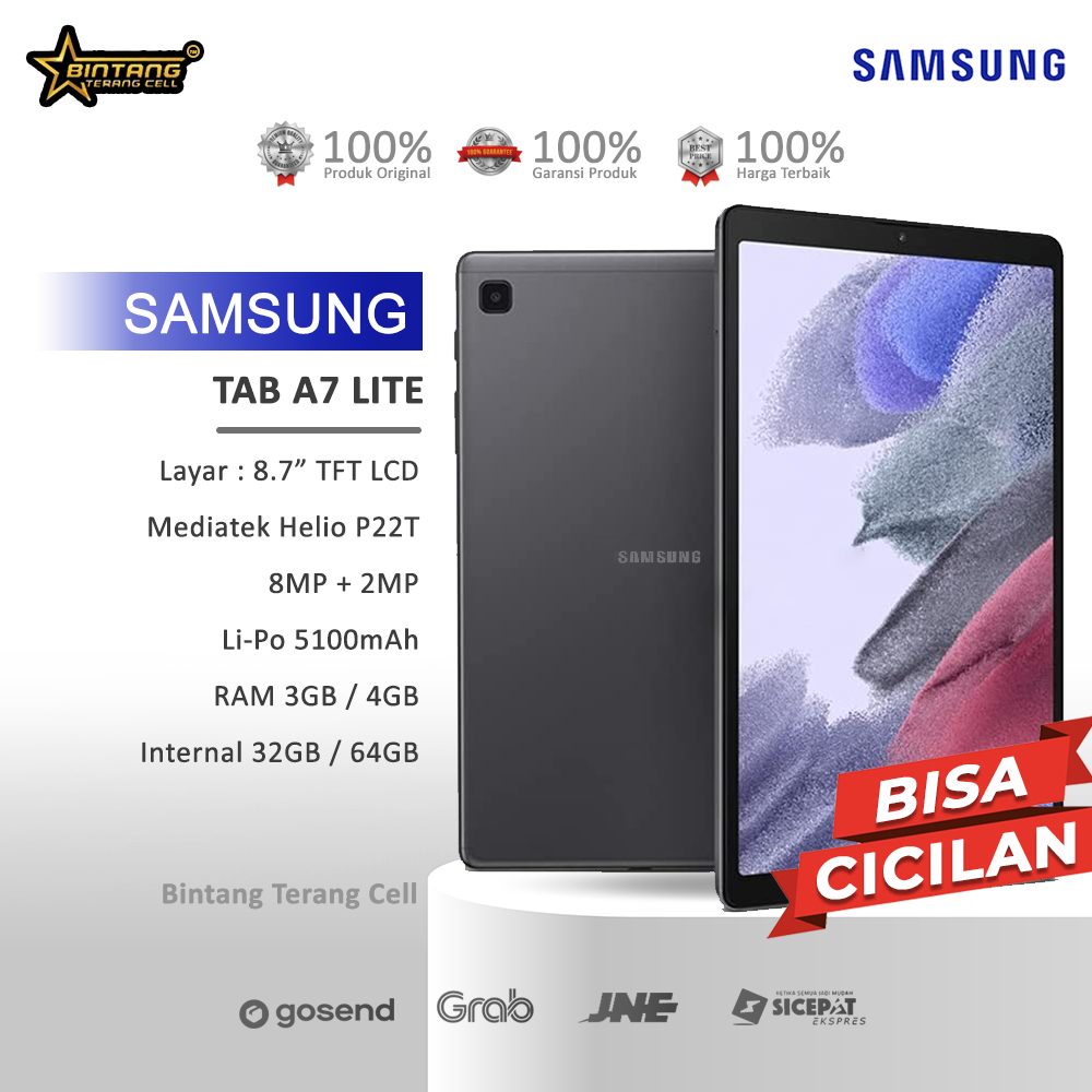 Samsung Tablet tab A7 LTE 4/64GB A8 A9 4/64GB A9+ 5G 8/128 GB Garansi Resmi