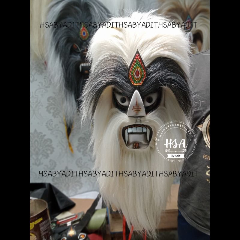 Topeng ganongan/Bujang ganong rambut putih