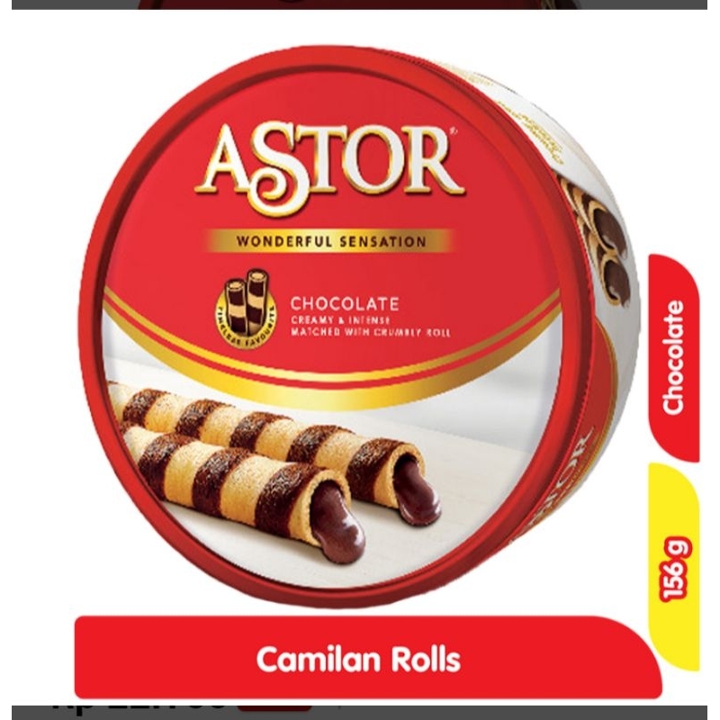 

astor wafer stik coklat kaleng 156gr / 330gr